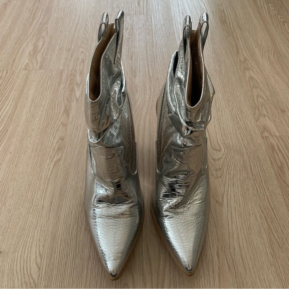 Chrome cowboy ankle boots festival concert - Picture 5 of 6